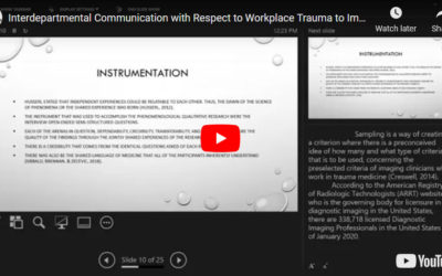 Interdepartmental Communication with Respect to Workplace Trauma to Imaging Clinicians
