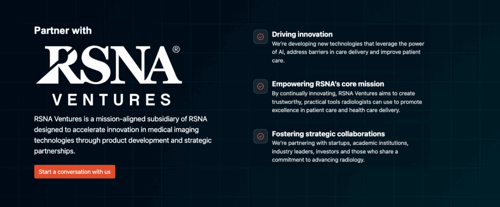 RSNA Launches RSNA Ventures to Speed Innovation

